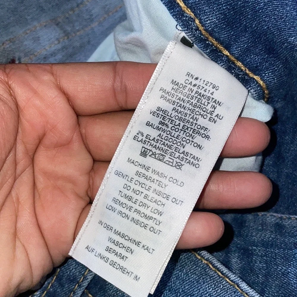 NWT True Religion Ricky Flap Frosted Light, Size 38x33